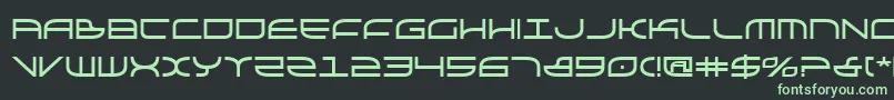 Galgab Font – Green Fonts on Black Background