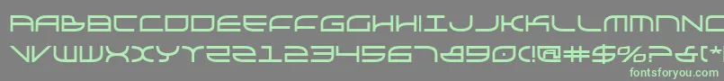 Galgab Font – Green Fonts on Gray Background