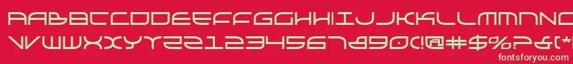 Шрифт Galgab – зелёные шрифты на красном фоне