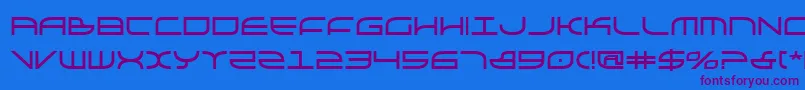 Шрифт Galgab – фиолетовые шрифты на синем фоне