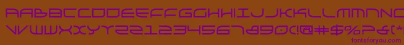 Galgab Font – Purple Fonts on Brown Background