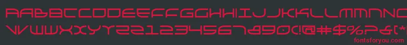 Galgab Font – Red Fonts on Black Background