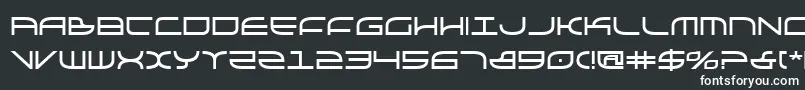 Шрифт Galgab – белые шрифты на чёрном фоне