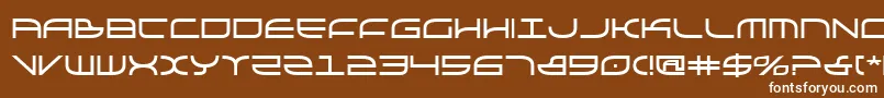 フォントGalgab – 茶色の背景に白い文字