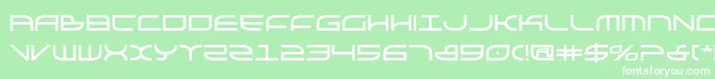 Galgab Font – White Fonts on Green Background