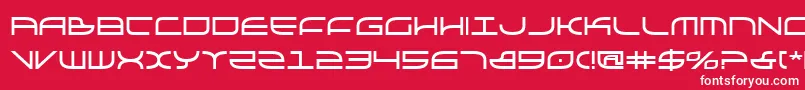 Galgab Font – White Fonts on Red Background