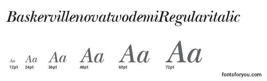 BaskervillenovatwodemiRegularitalic Font Sizes