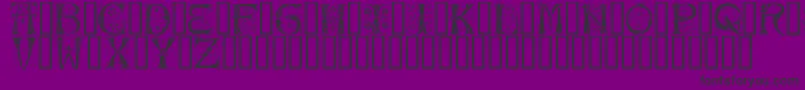 Silvus ffy-Schriftart – Schwarze Schriften auf violettem Hintergrund