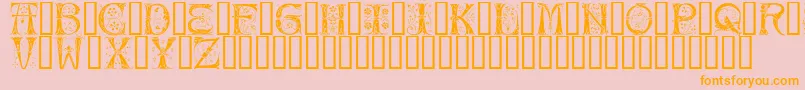 Silvus ffy Font – Orange Fonts on Pink Background
