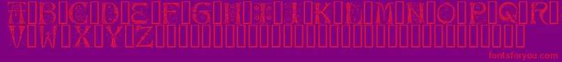 Silvus ffy-Schriftart – Rote Schriften auf violettem Hintergrund
