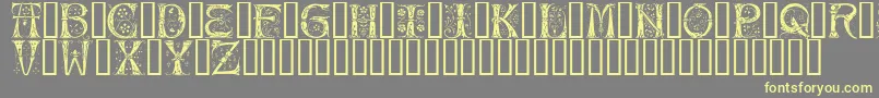Silvus ffy-fontti – keltaiset fontit harmaalla taustalla