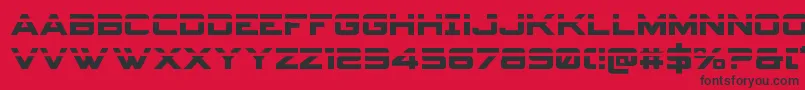 Spyagencyv3laser Font – Black Fonts on Red Background