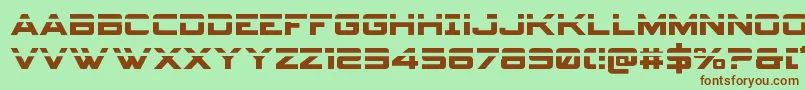 Spyagencyv3laser Font – Brown Fonts on Green Background