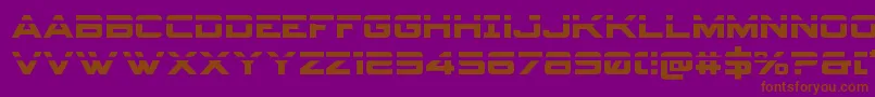 Spyagencyv3laser Font – Brown Fonts on Purple Background