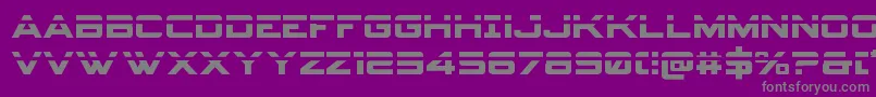 Spyagencyv3laser Font – Gray Fonts on Purple Background