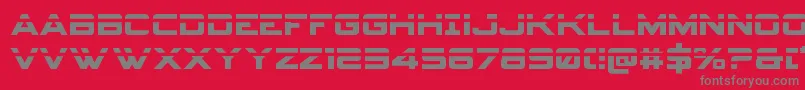 Spyagencyv3laser Font – Gray Fonts on Red Background