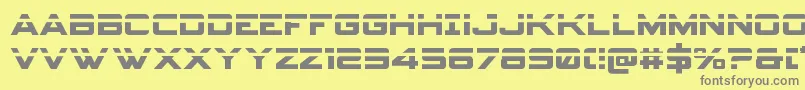 Spyagencyv3laser Font – Gray Fonts on Yellow Background