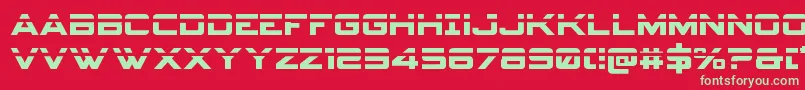 Spyagencyv3laser Font – Green Fonts on Red Background