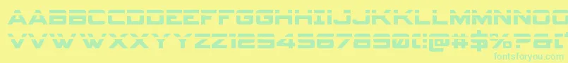 Spyagencyv3laser Font – Green Fonts on Yellow Background
