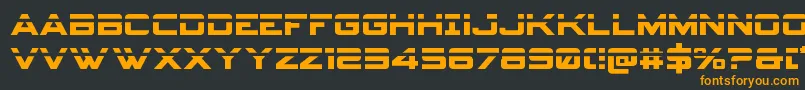 Spyagencyv3laser Font – Orange Fonts on Black Background