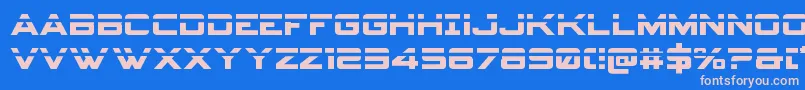 Spyagencyv3laser Font – Pink Fonts on Blue Background