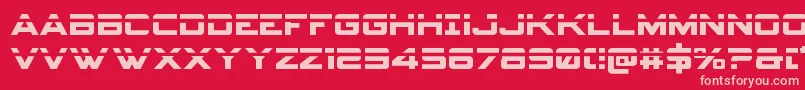 Spyagencyv3laser Font – Pink Fonts on Red Background