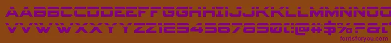 Spyagencyv3laser Font – Purple Fonts on Brown Background