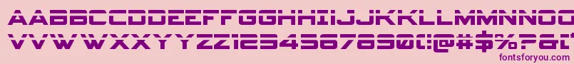 Spyagencyv3laser-fontti – violetit fontit vaaleanpunaisella taustalla