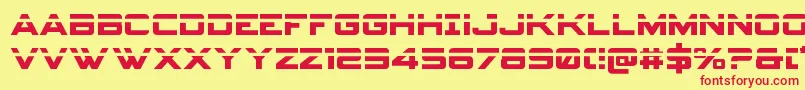 Spyagencyv3laser Font – Red Fonts on Yellow Background