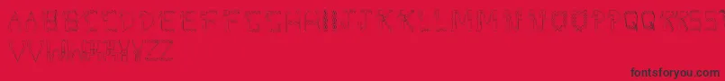 DolbyFianltype Font – Black Fonts on Red Background