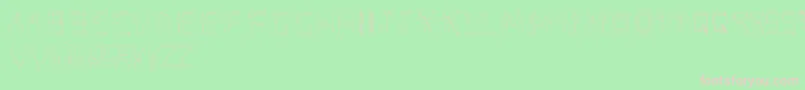 DolbyFianltype Font – Pink Fonts on Green Background