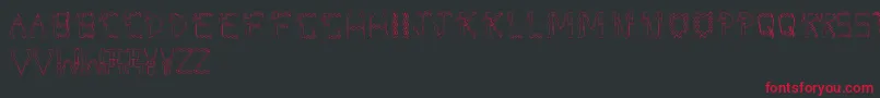 DolbyFianltype Font – Red Fonts on Black Background