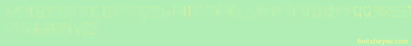 DolbyFianltype Font – Yellow Fonts on Green Background