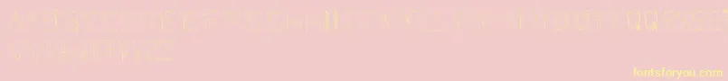 DolbyFianltype Font – Yellow Fonts on Pink Background
