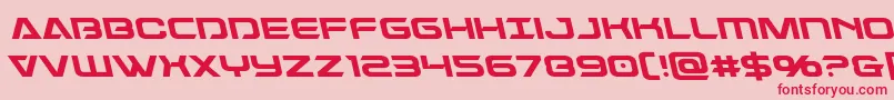 Dameronleft Font – Red Fonts on Pink Background