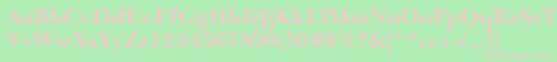 NewCaledoniaLtBold Font – Pink Fonts on Green Background