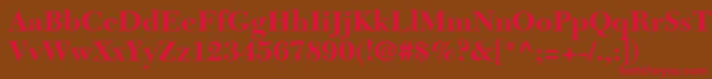 NewCaledoniaLtBold Font – Red Fonts on Brown Background