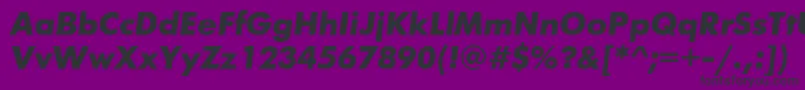fuente FuturisttBolditalic – Fuentes Negras Sobre Fondo Morado