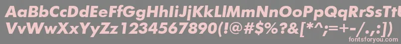 fuente FuturisttBolditalic – Fuentes Rosadas Sobre Fondo Gris