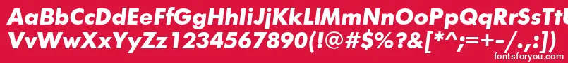 FuturisttBolditalic Font – White Fonts on Red Background