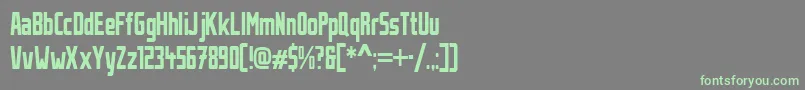 StahlbetontraegerCompressed Font – Green Fonts on Gray Background