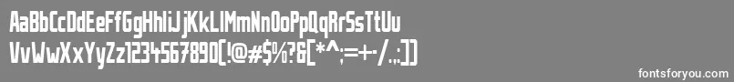 StahlbetontraegerCompressed Font – White Fonts on Gray Background