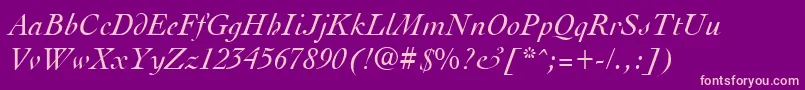 ClergybRegular Font – Pink Fonts on Purple Background