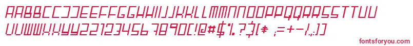 フォントFairnsquareItalic – 赤い文字