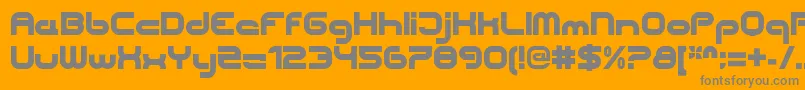 Weitere Informationen zur CentreforwardBlack-Schriftart CentreforwardBlack-Schriftart – Graue Schriften auf orangefarbenem Hintergrund