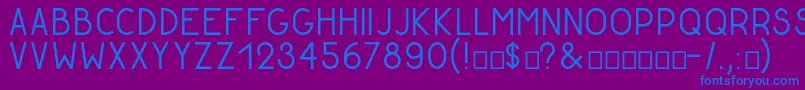 GoldenratioDemo Font – Blue Fonts on Purple Background