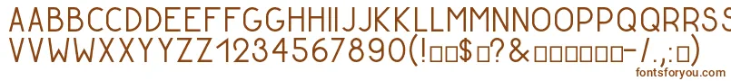 GoldenratioDemo-fontti – ruskeat fontit valkoisella taustalla