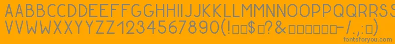 GoldenratioDemo Font – Gray Fonts on Orange Background