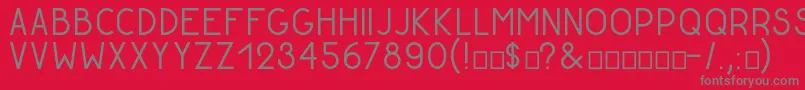 GoldenratioDemo Font – Gray Fonts on Red Background