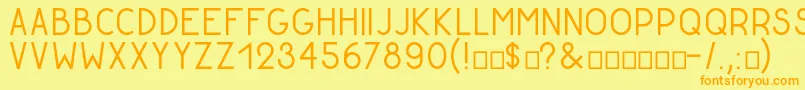 More about GoldenratioDemo Font GoldenratioDemo Font – Orange Fonts on Yellow Background